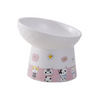 ErgoCat - Cute Ceramic Elevated Pink Bowl
