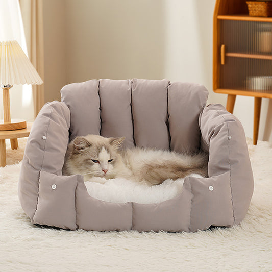 ArchedPurrPalace - Dual-Purpose Arched Cat Nest Bed