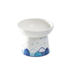 ErgoCat - Blue Elevated Ceramic Bowl